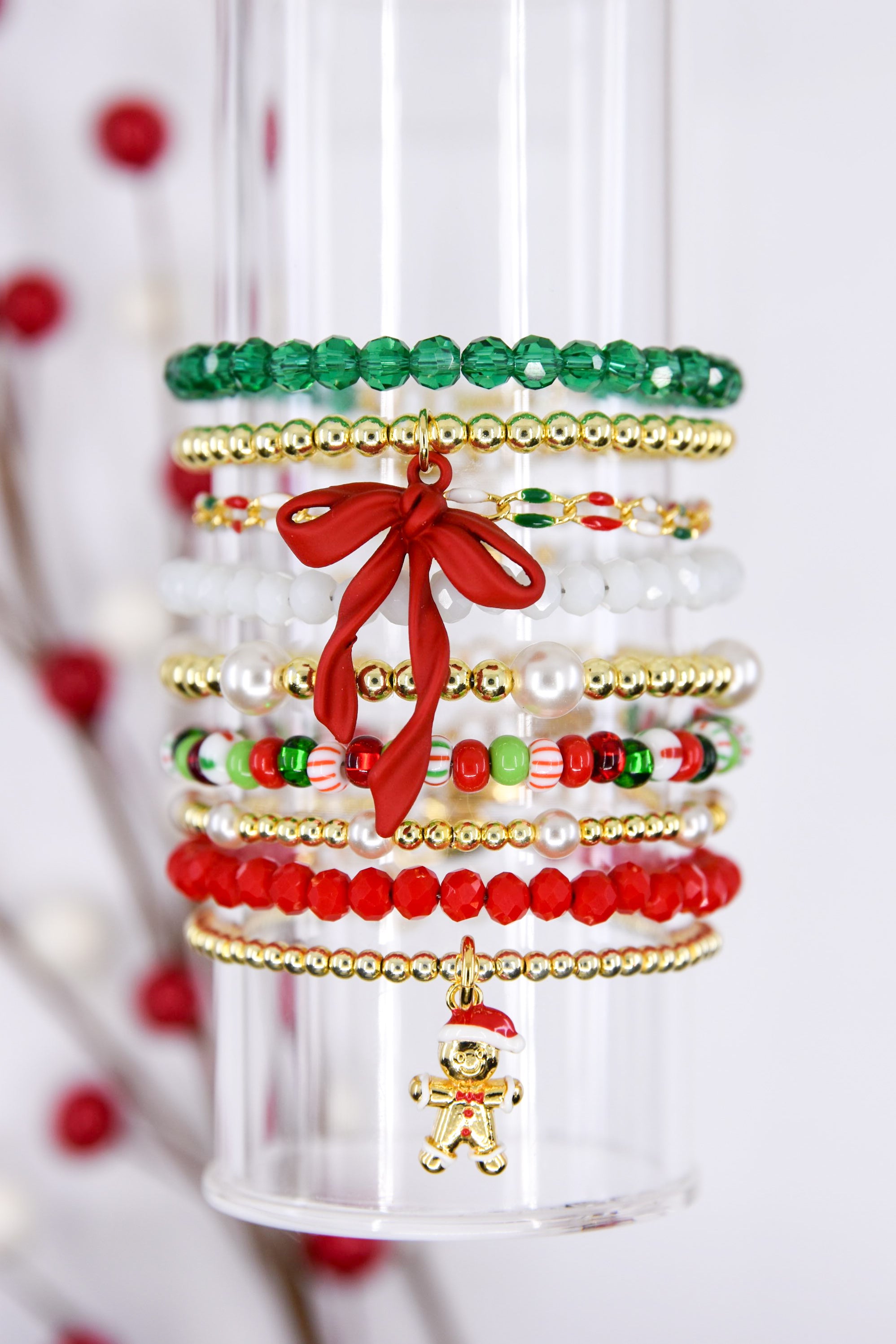 Gingerbread Man Charm Bracelet