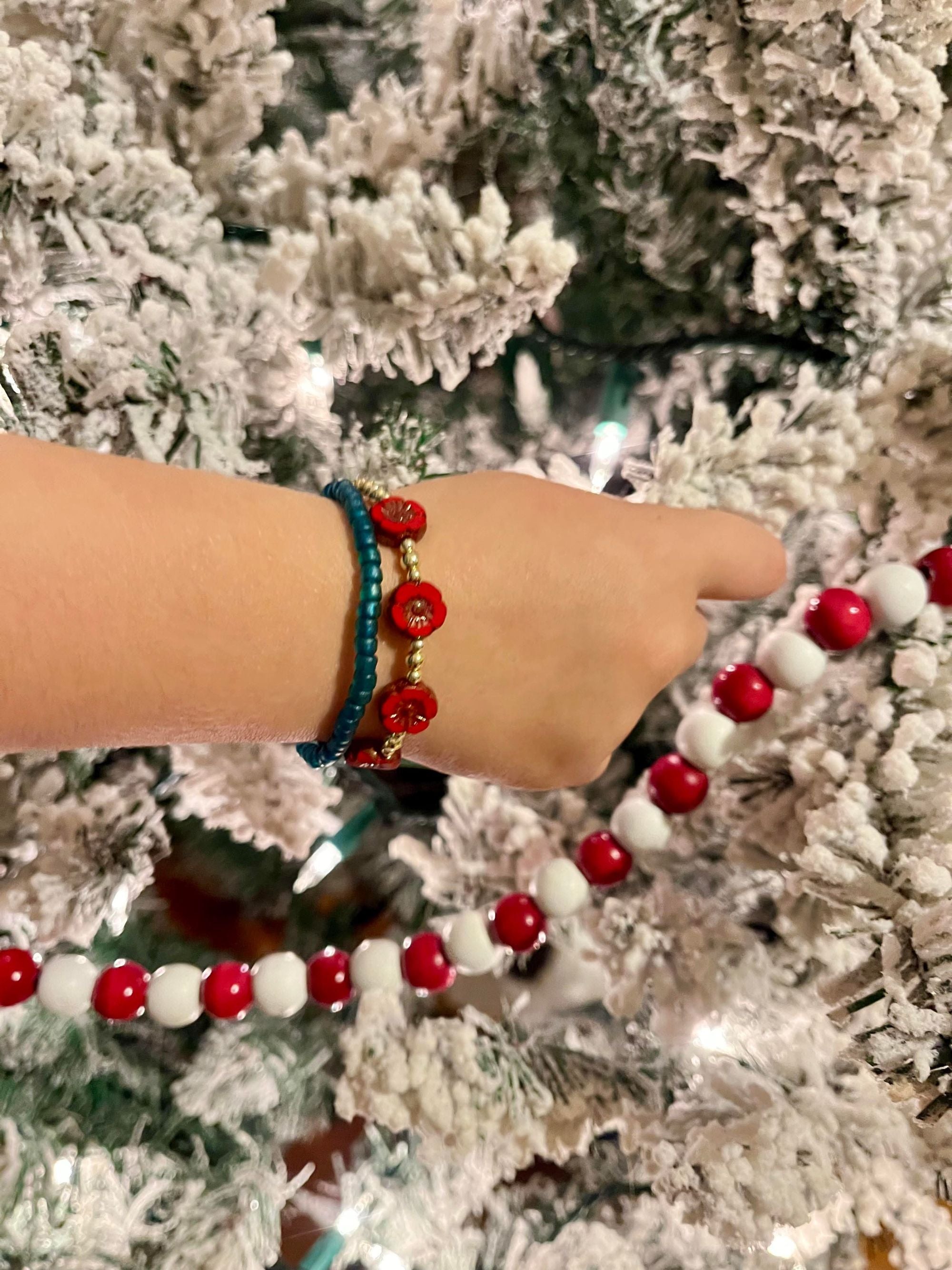 Emerald Green Shimmer Dainty Glass