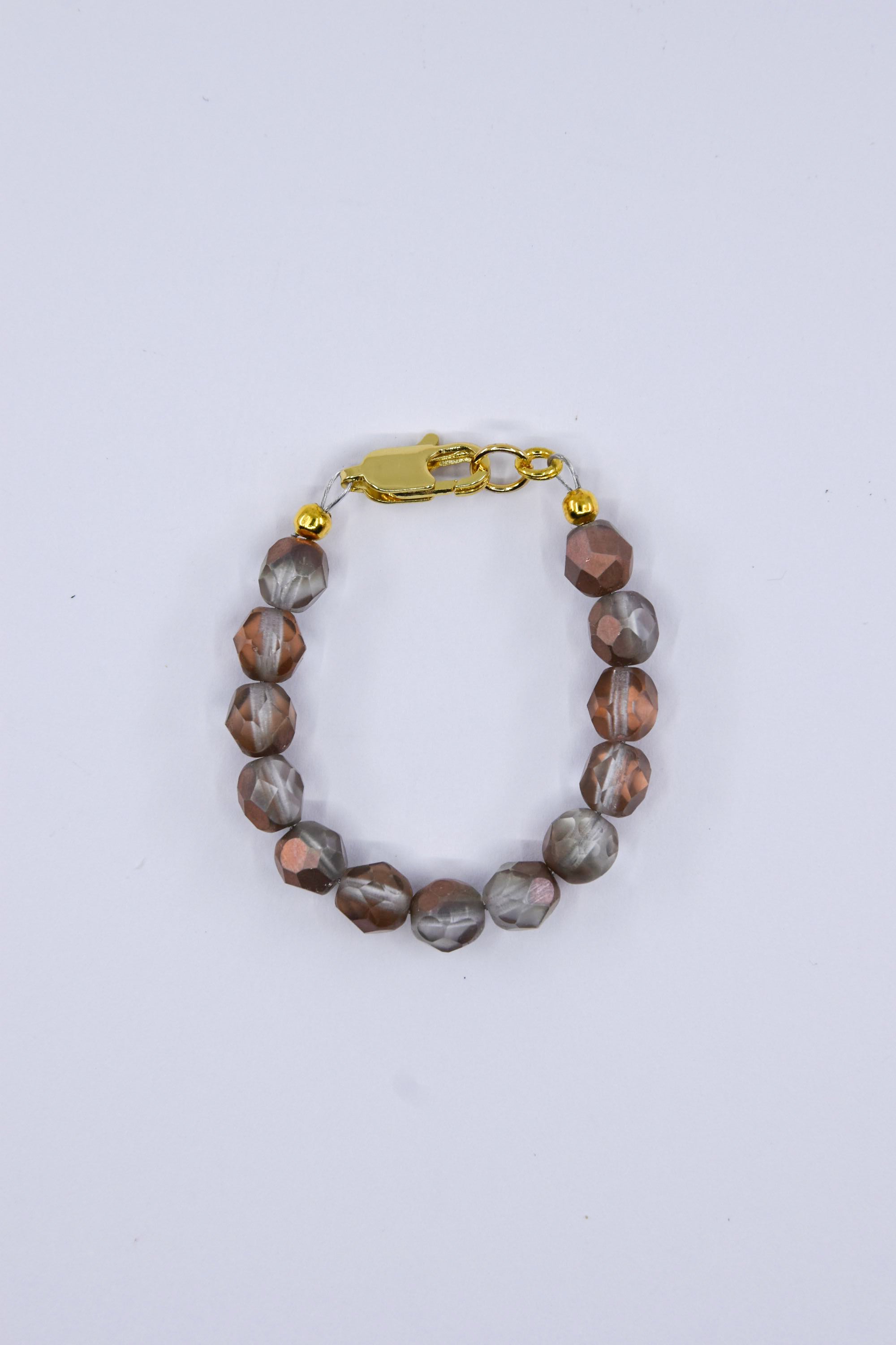 Matte Apollo Gold Czech Glass
