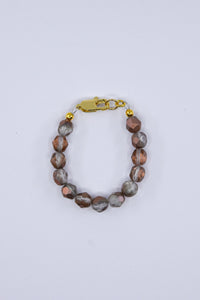 Matte Apollo Gold Czech Glass