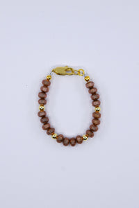 Matte Copper Czech Glass