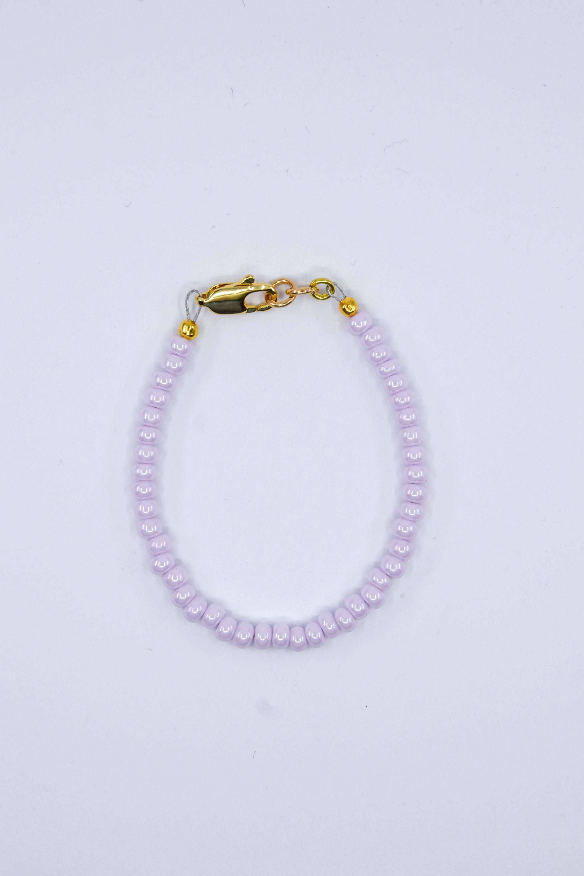 Pastel Pink Luster Dainty Glass