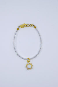 Opal Sun Charm Bracelet
