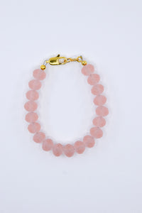 Matte Light Pink Crystal Glass