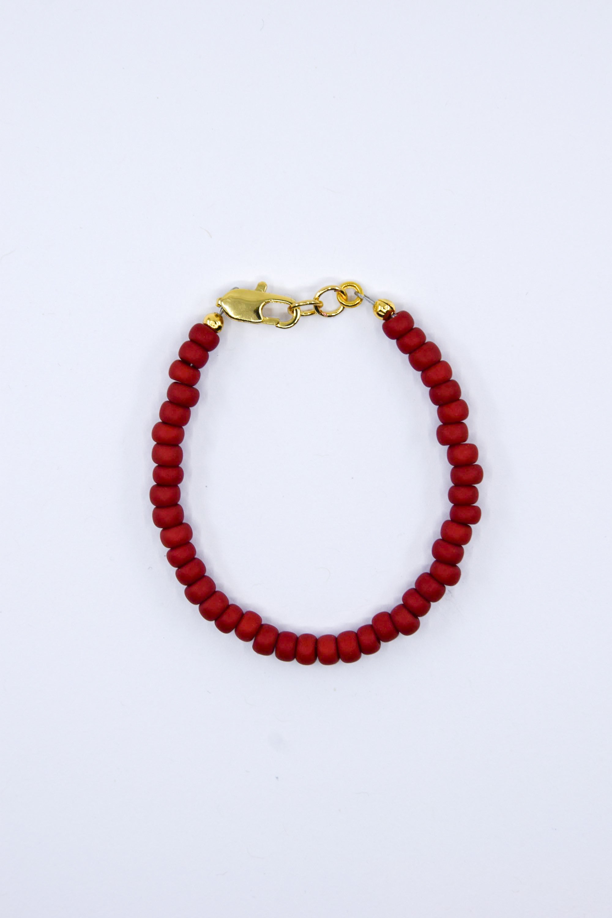 Matte Dark Holiday Red Dainty Glass