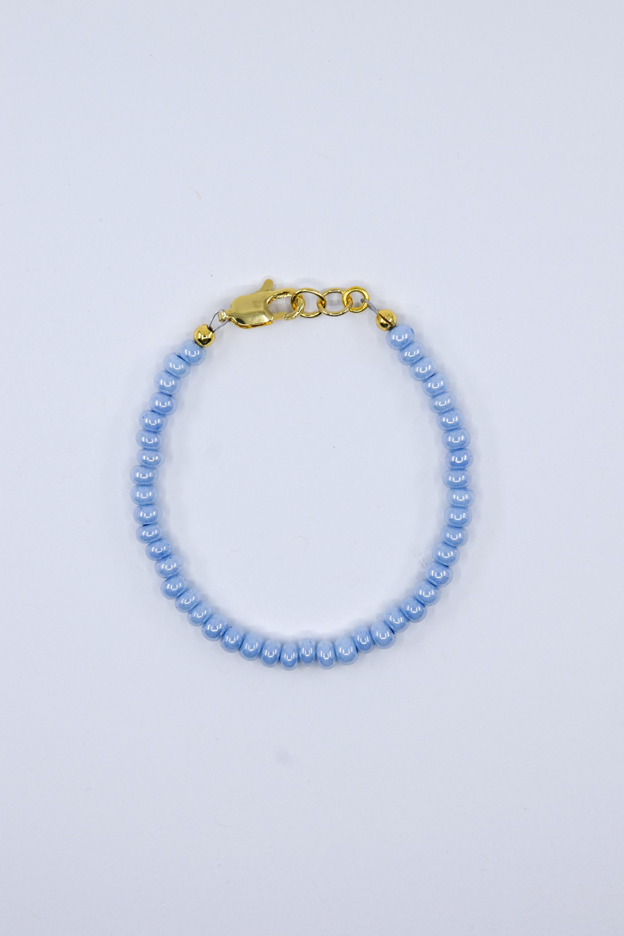 Opaque Pastel Blue Luster Dainty Glass