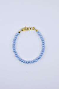 Opaque Pastel Blue Luster Dainty Glass