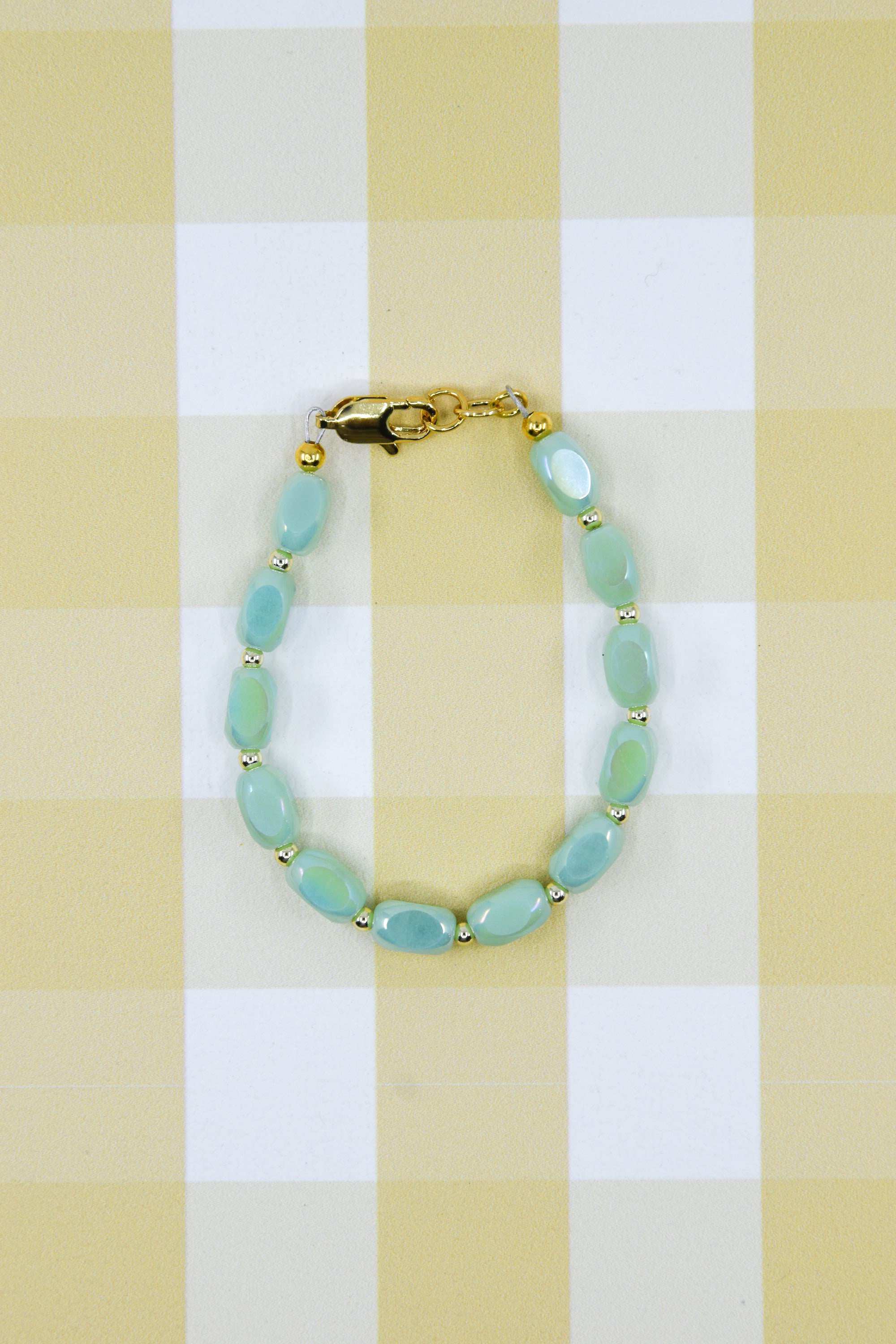 Mint Green Crystal Glass