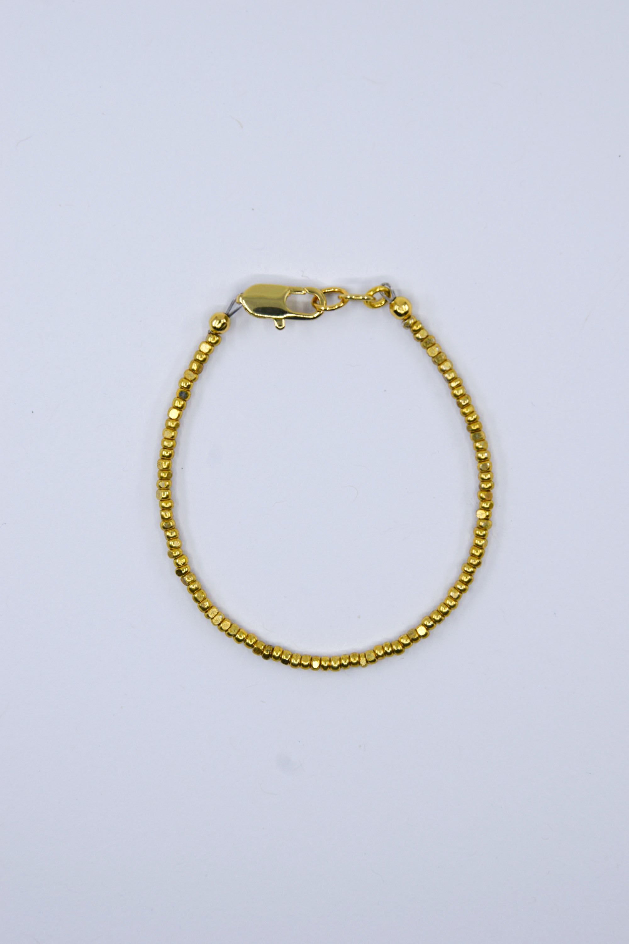 Metallic Gold Gem Cut Micro Dainty Glass