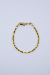 Metallic Gold Gem Cut Micro Dainty Glass