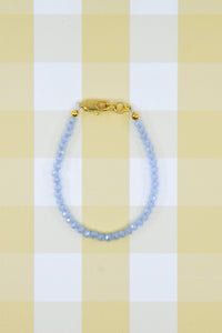 Pale Blue Dainty Crystal Glass