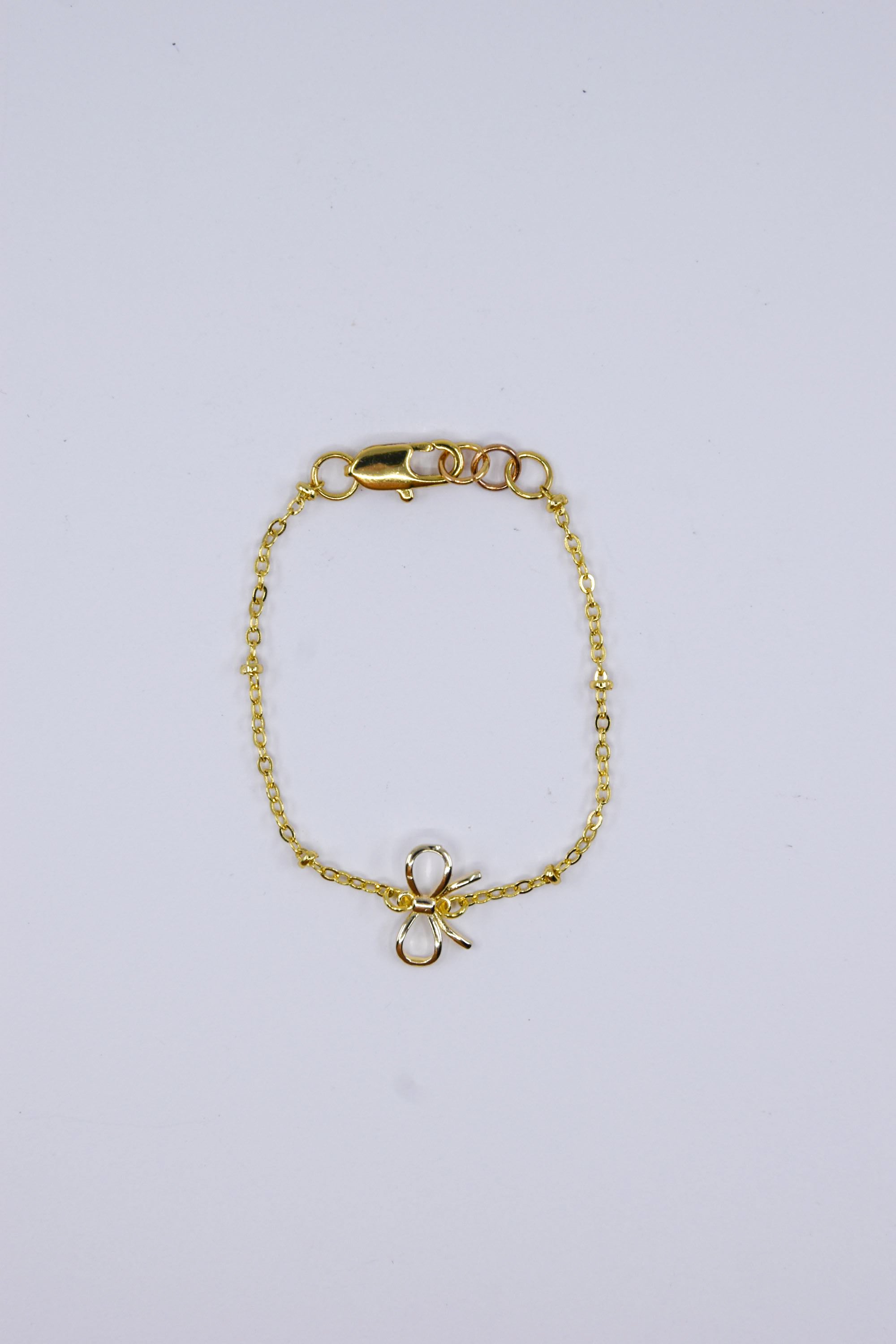 Gold Filled Bow Chain Bracelet
