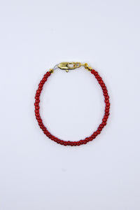 Gold Garnet Luster Dainty Glass