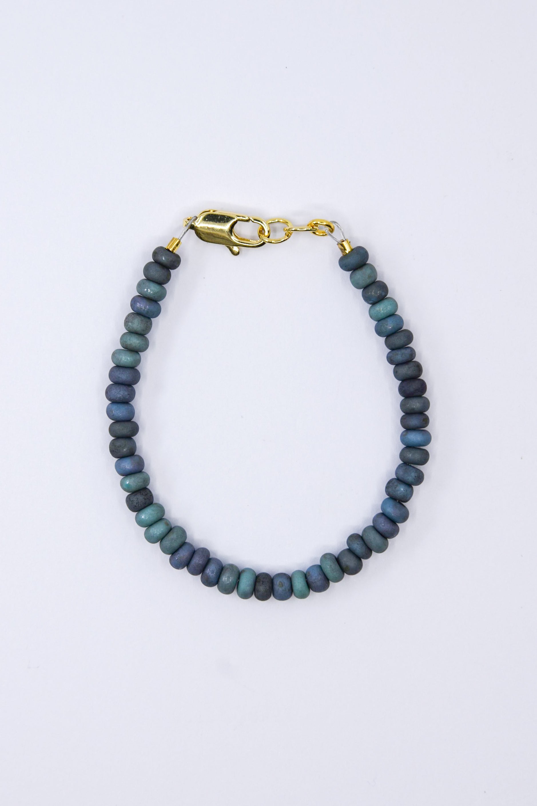 Deep Teal Dainty Glass
