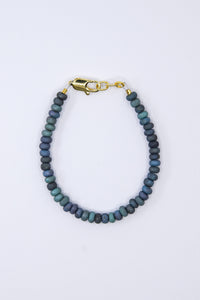 Deep Teal Dainty Glass