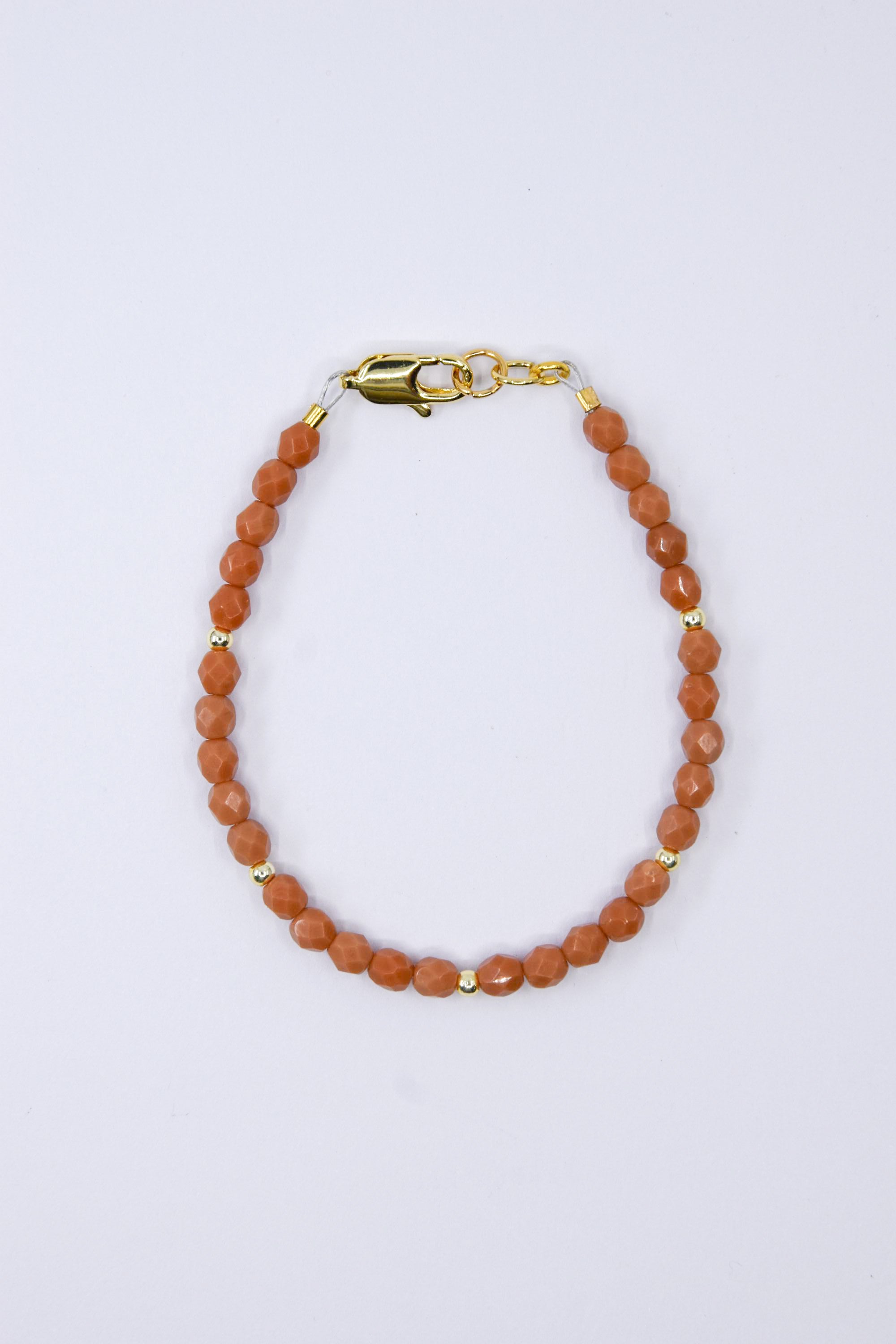 Terracotta Czech Glass