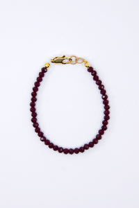 Burgundy Crystal Glass