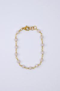 Cream Crystal Glass Chain