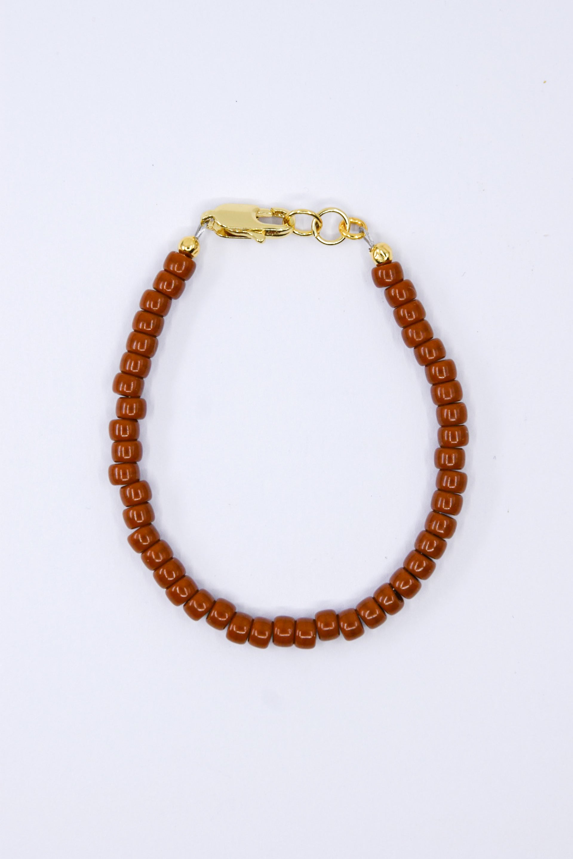 Chocolate Brown Glossy Dainty Glass