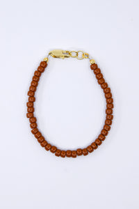Chocolate Brown Glossy Dainty Glass