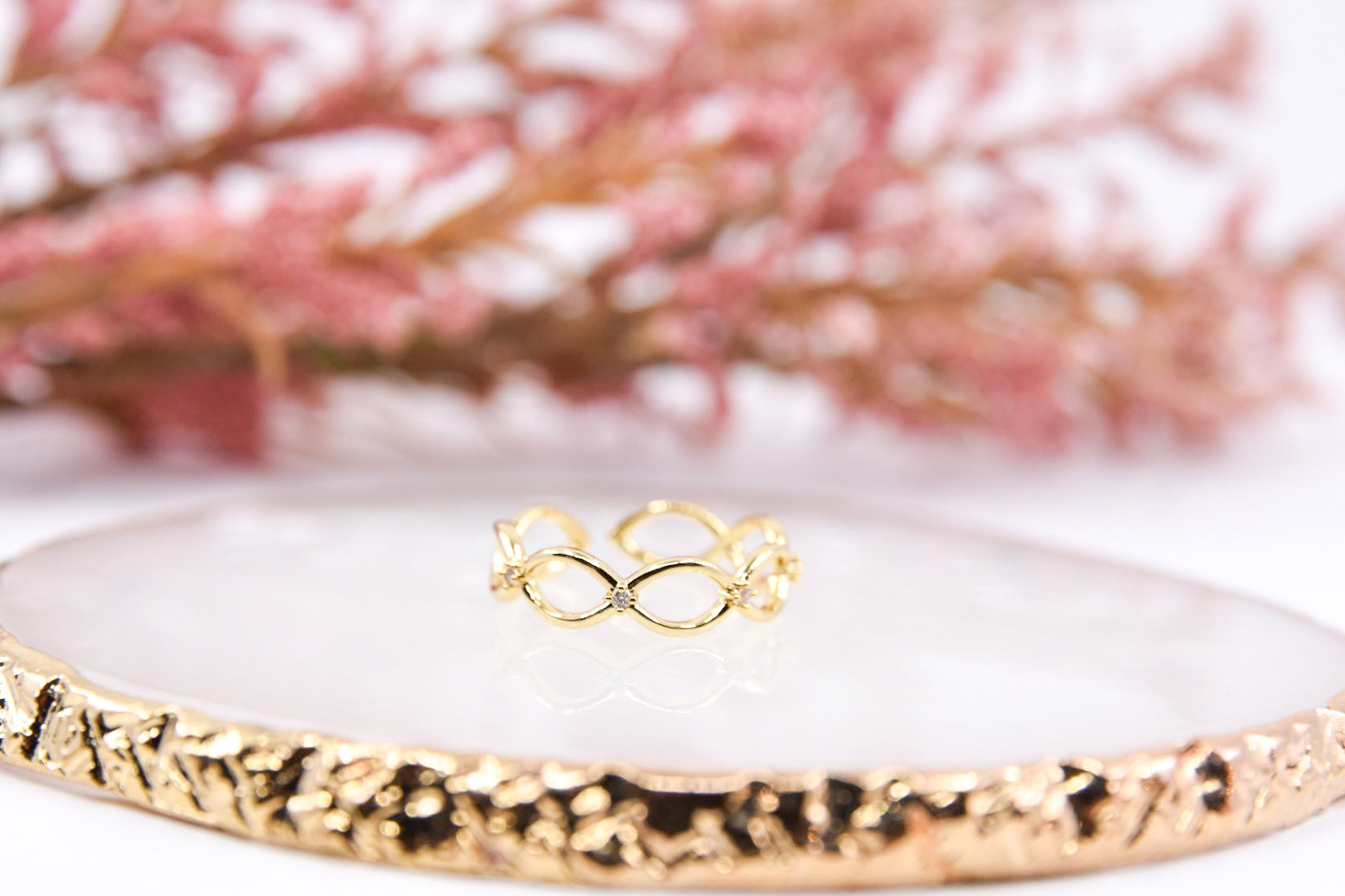 Dainty Gold Woven Ring