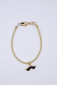 Gold Filled Bat Charm Bracelet