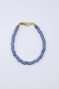 Matte Blue Luminous Dainty Glass