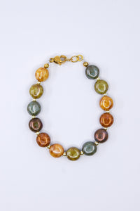 Boho Rainbow Czech Glass Coins