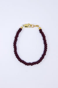 Dark Burgundy Dainty Glass