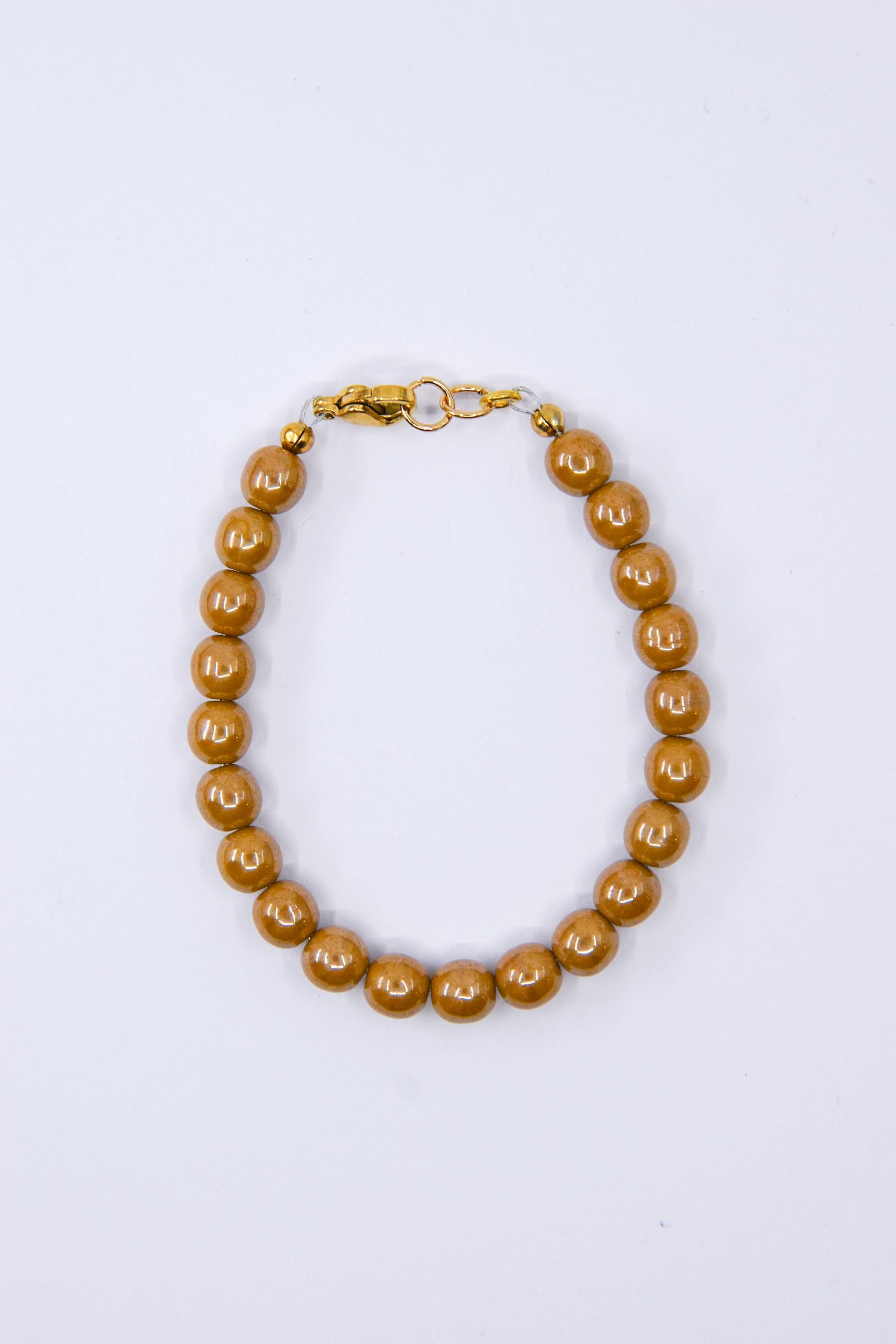 Mustard Yellow Czech Glass