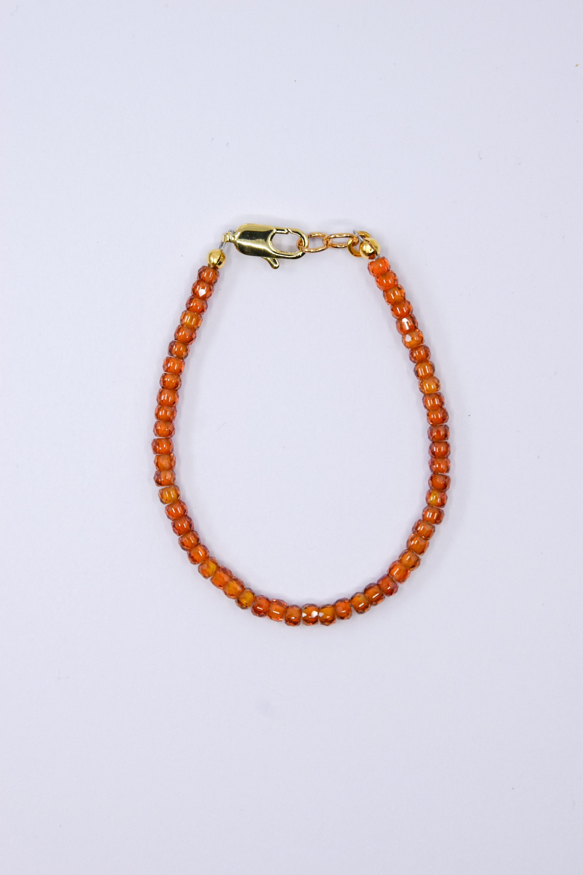 Orange Cubic Zirconia Glass