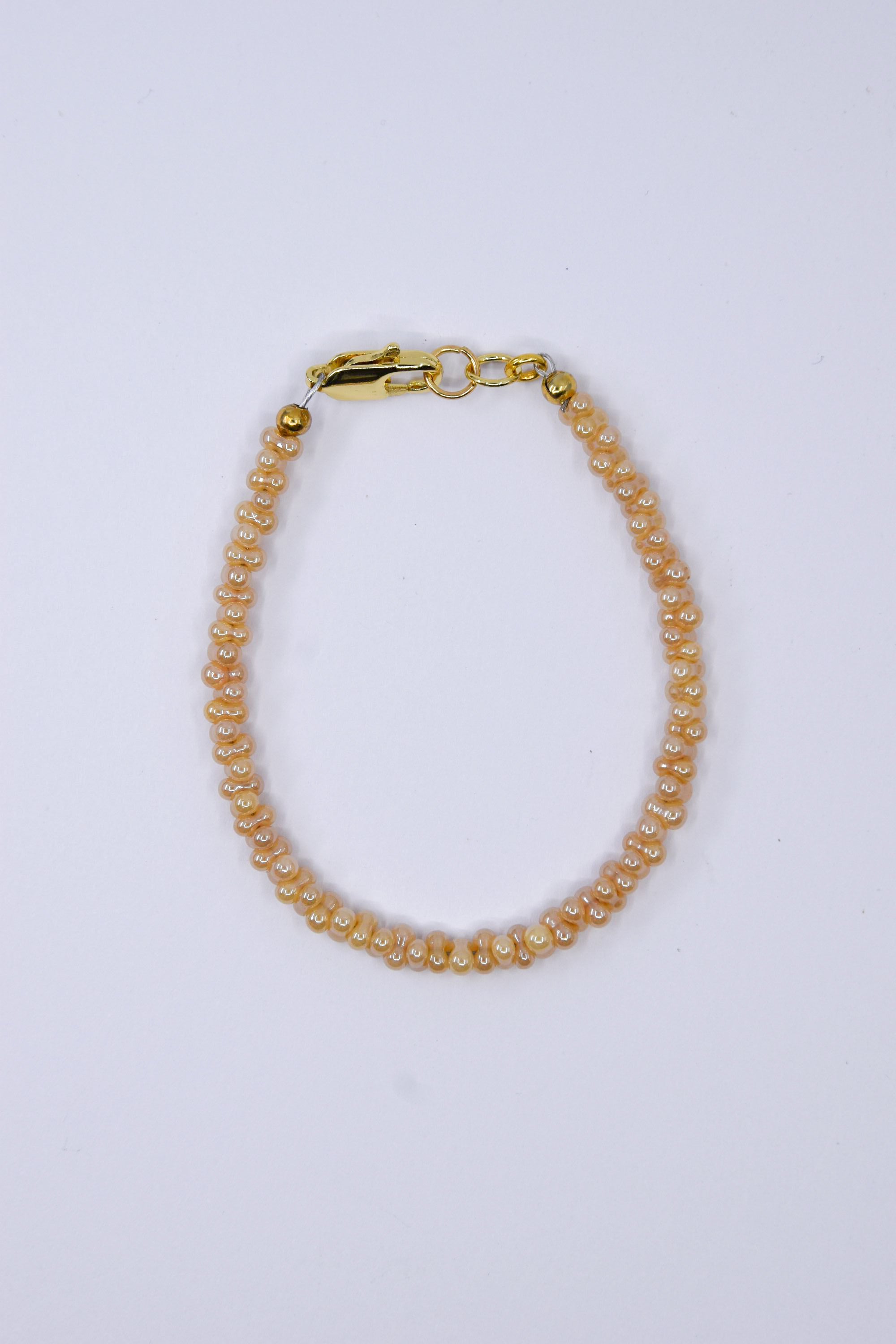 Opal Luster Antique Cream Peanut Glass