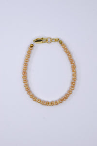 Opal Luster Antique Cream Peanut Glass