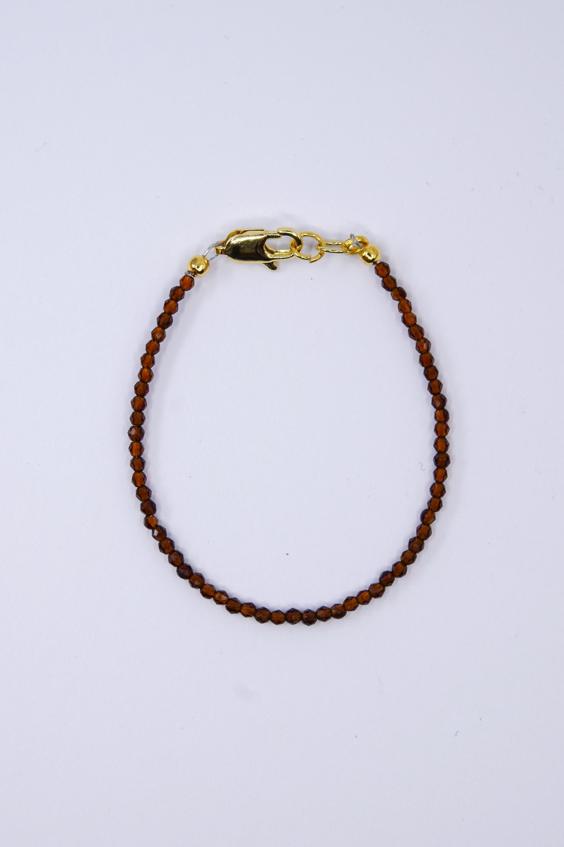 Coffee Brown Micro Dainty Crystal Glass