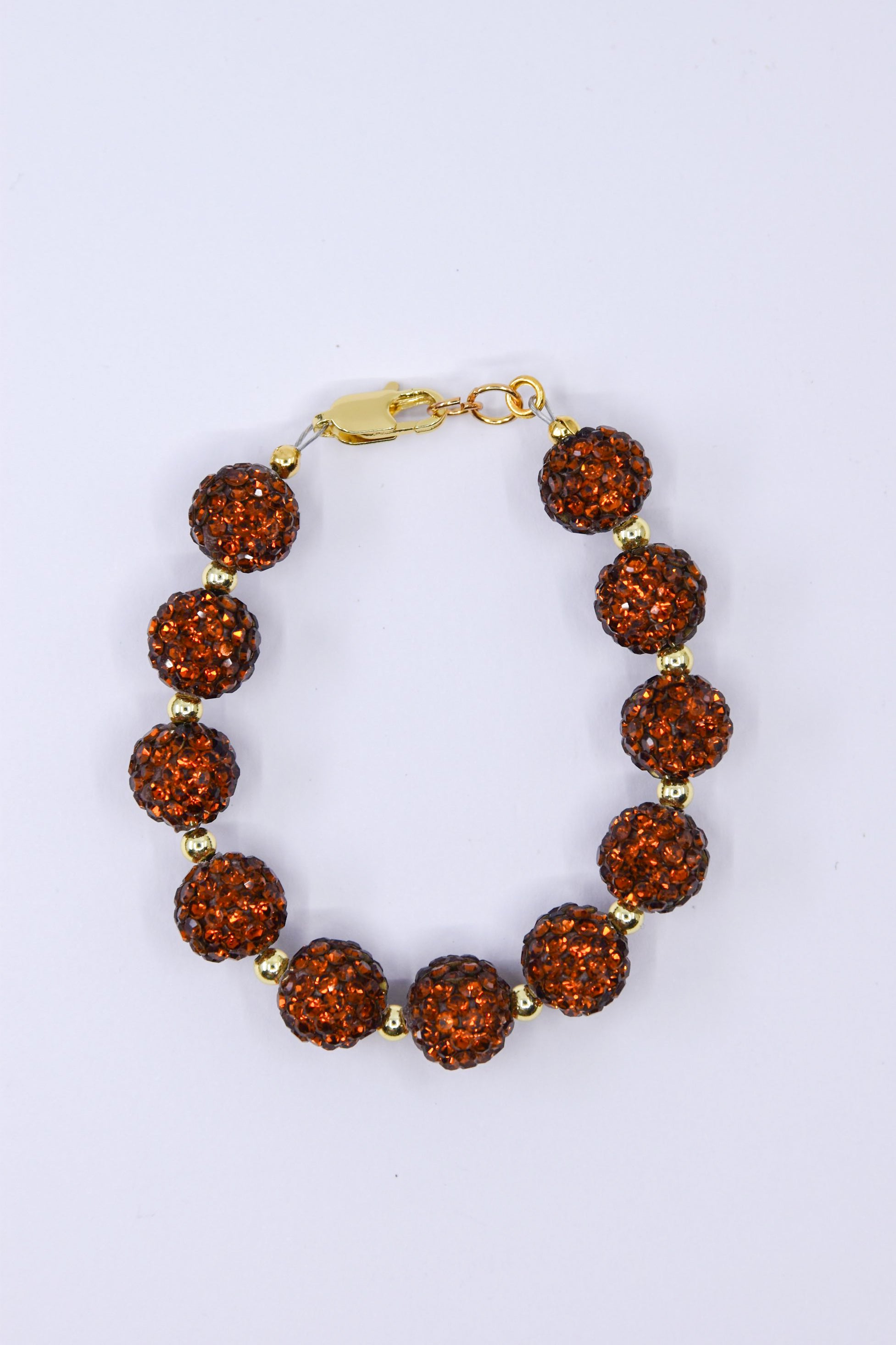 Amber Rhinestone Glass