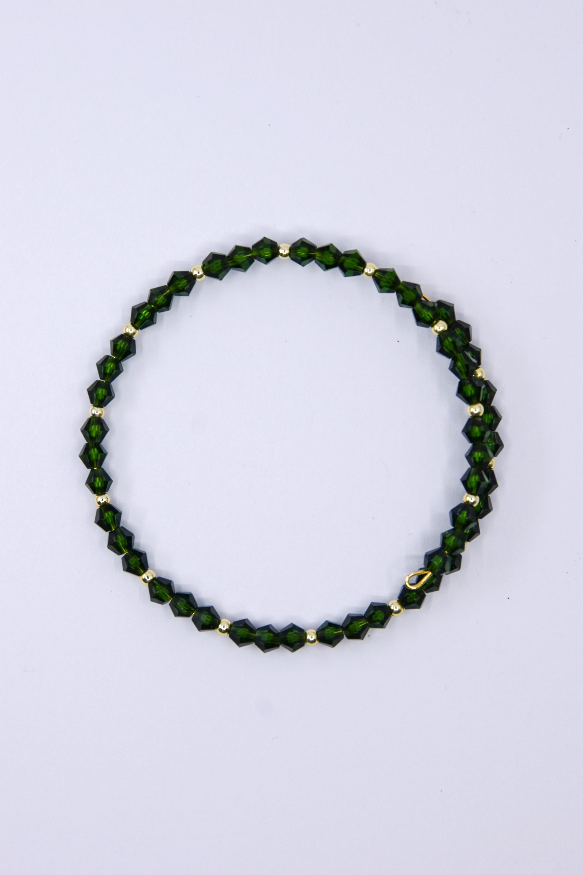 Green Crystal Bangle