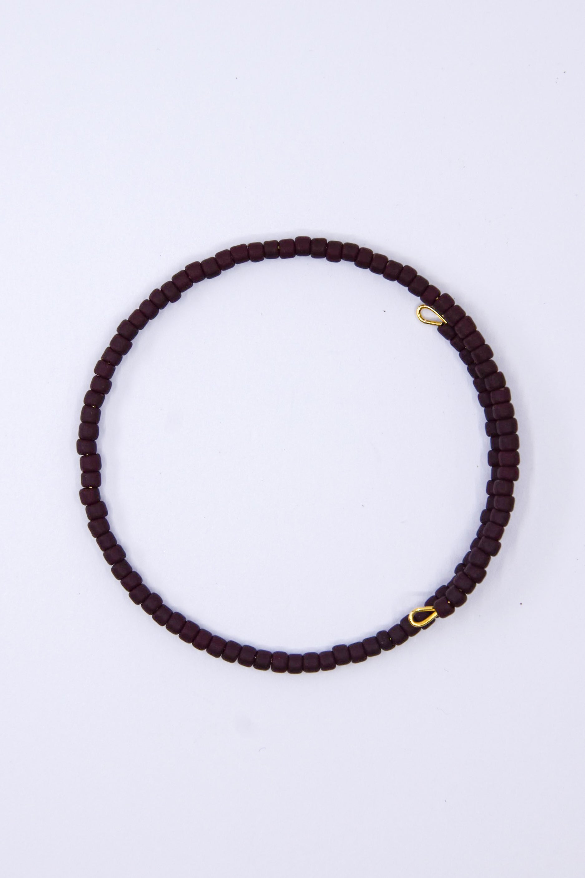 Oxblood Dainty Glass Bangle