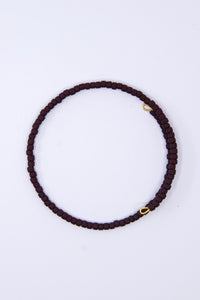 Oxblood Dainty Glass Bangle