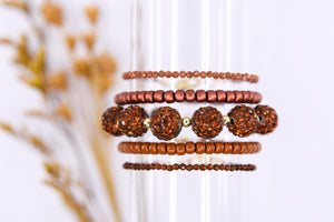Amber Rhinestone Glass