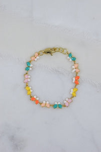 Pastel and Gold Butterfly Chain