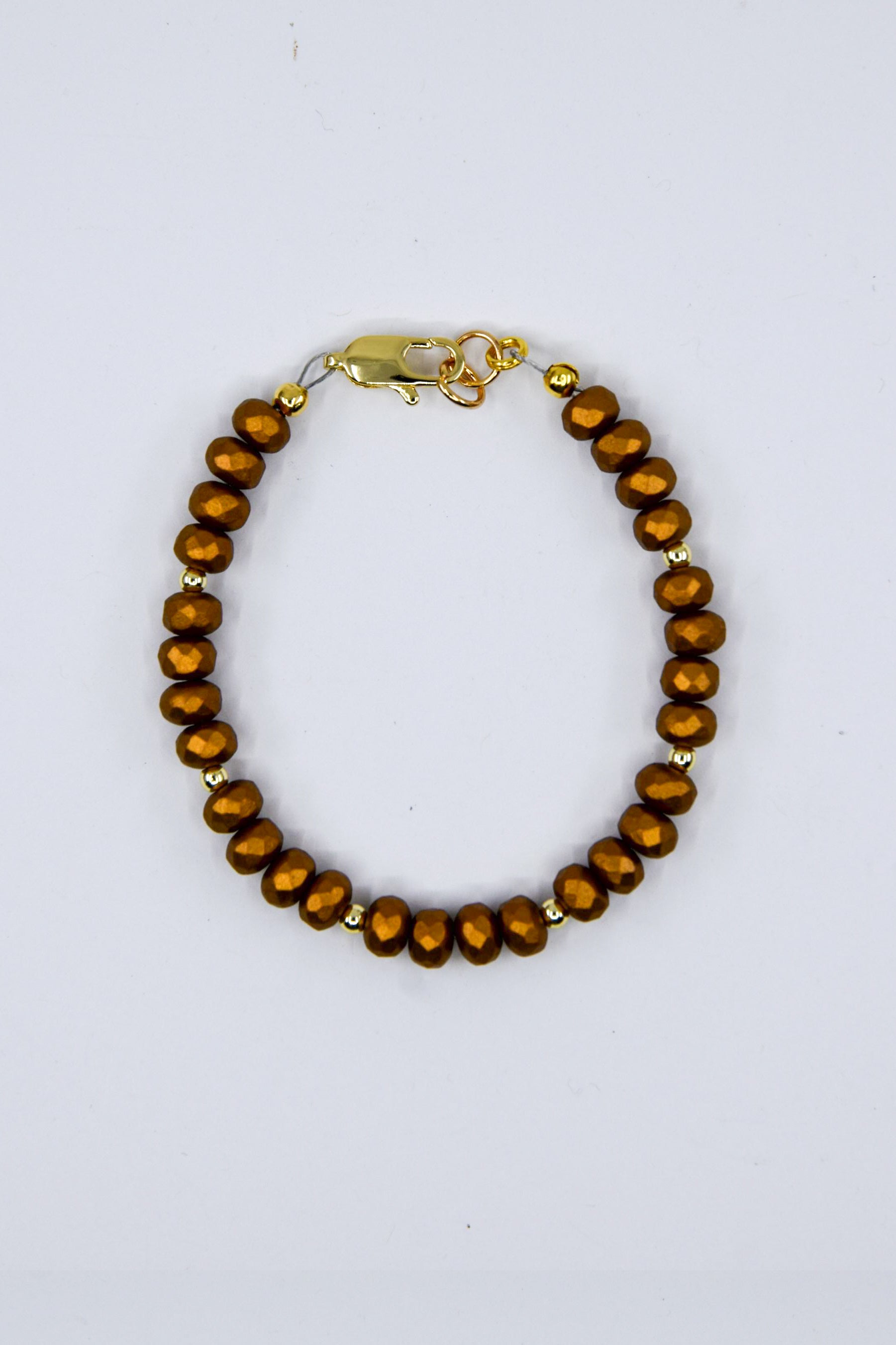 Matte Bronze Czech Crystal Glass