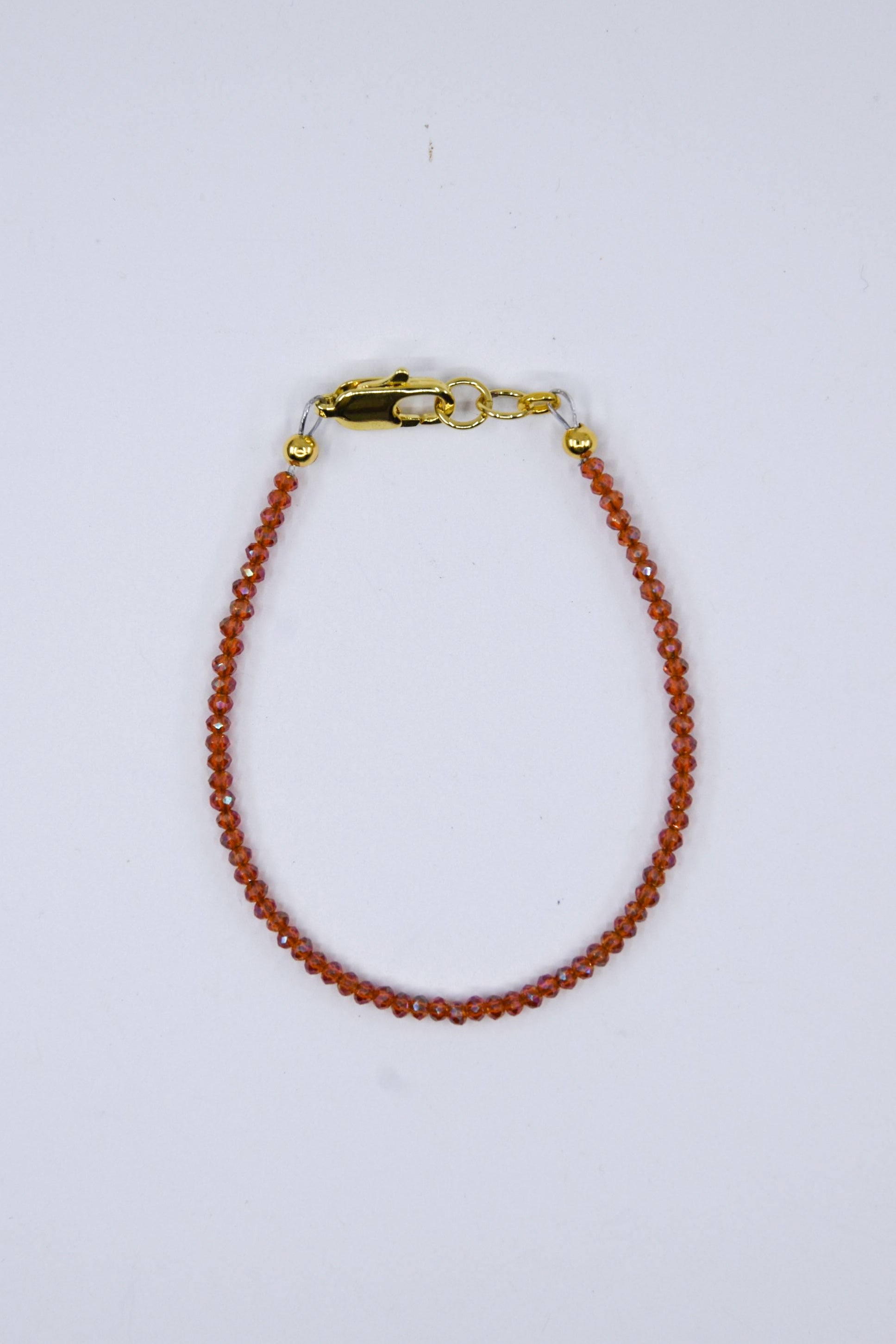 Amber Red Dainty Crystal Glass