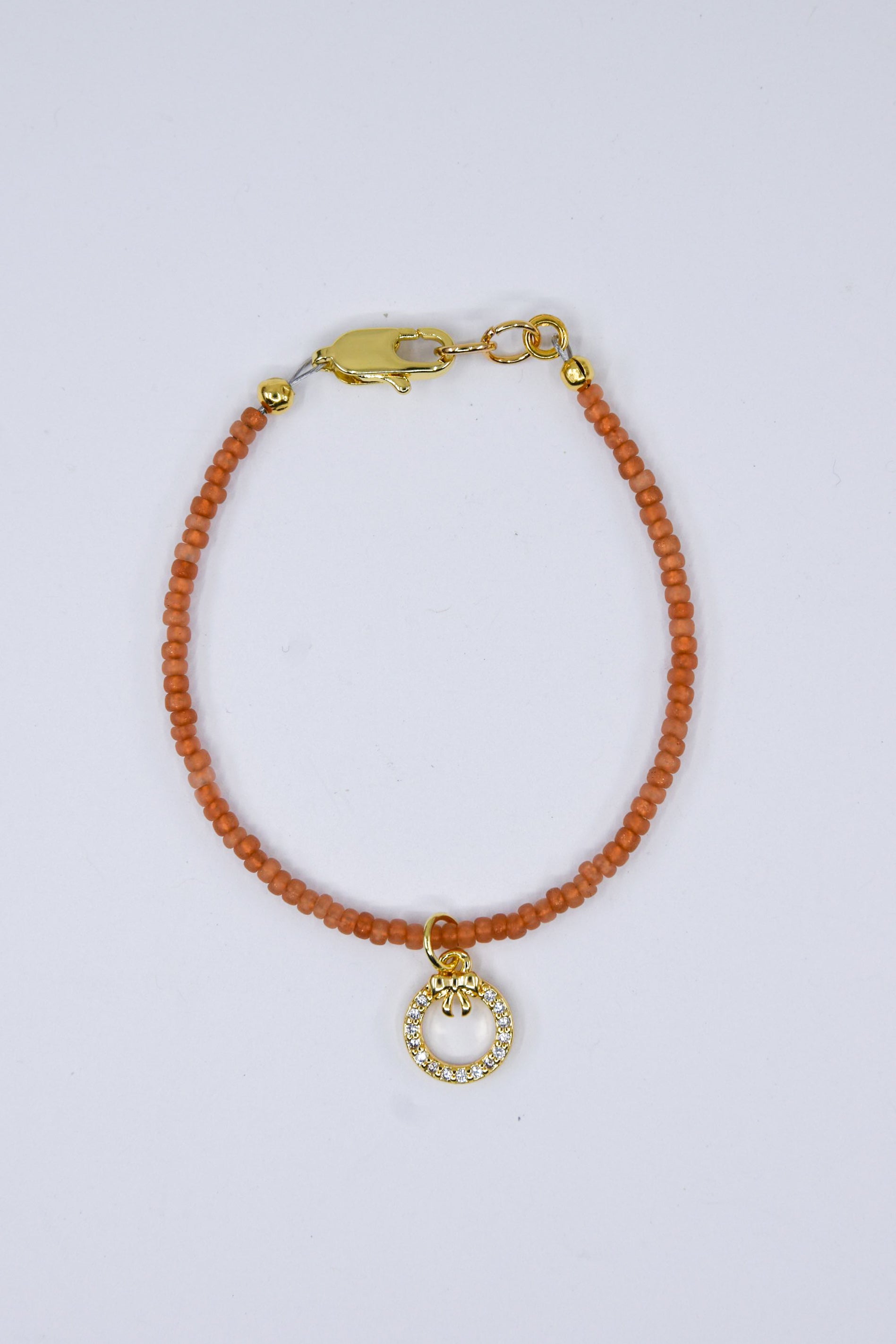 Dainty Wreath Charm Bracelet