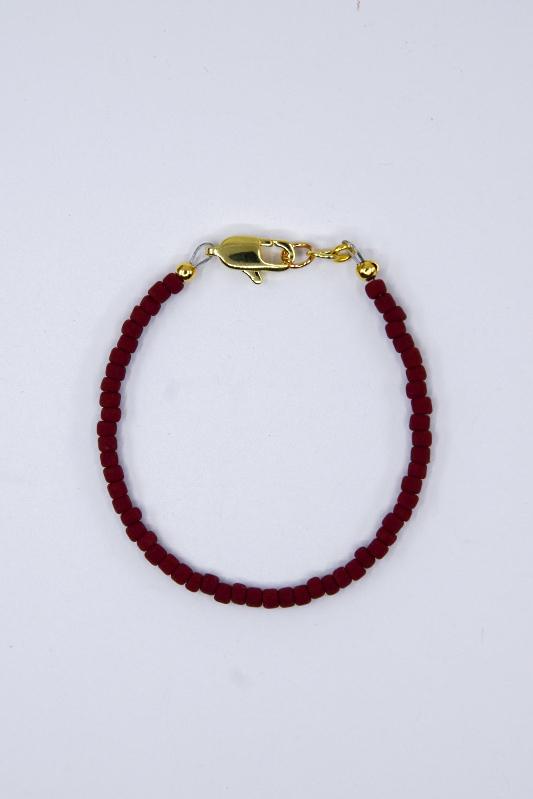 Matte Dark Red Dainty Glass