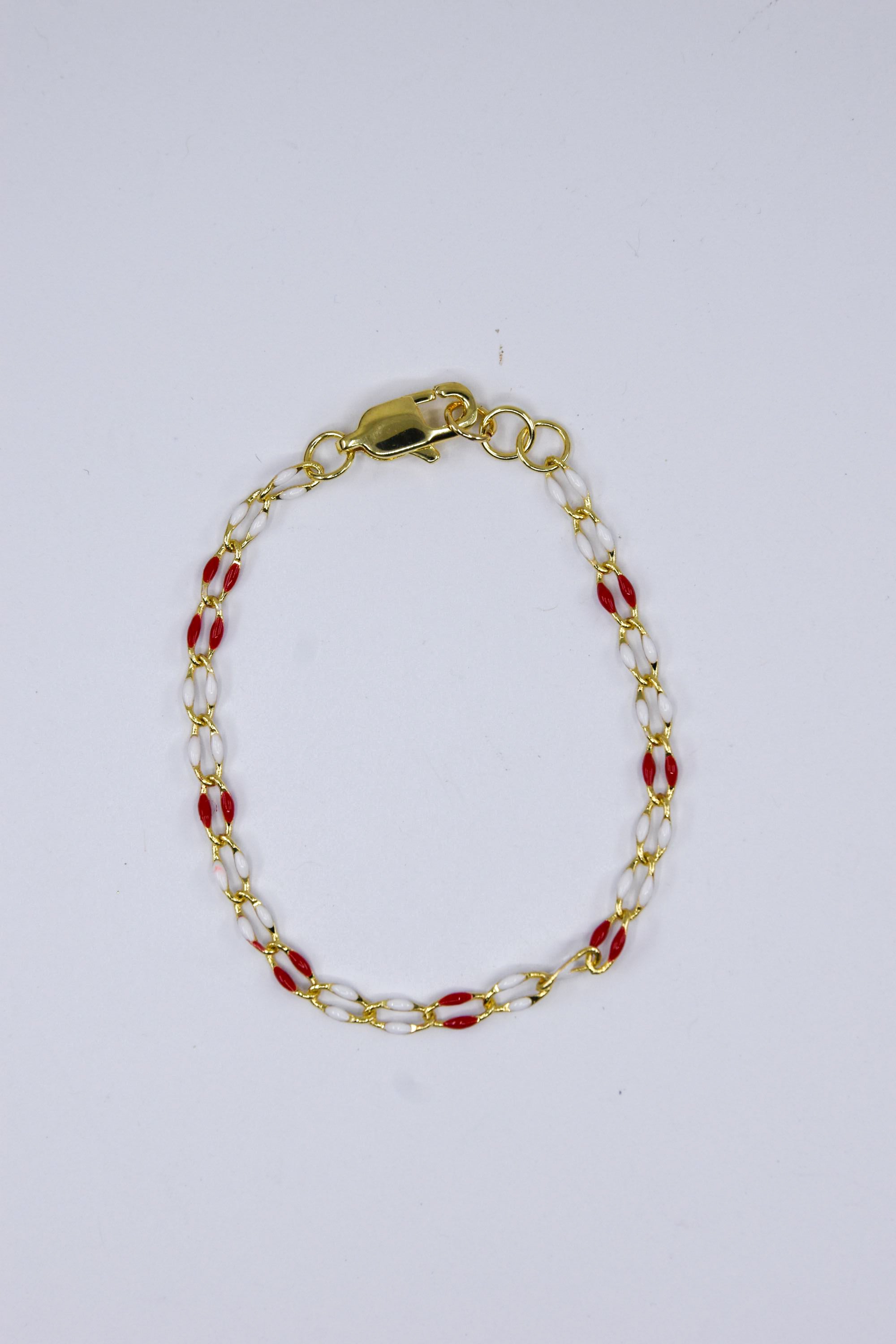 Candy Cane Enamel Chain