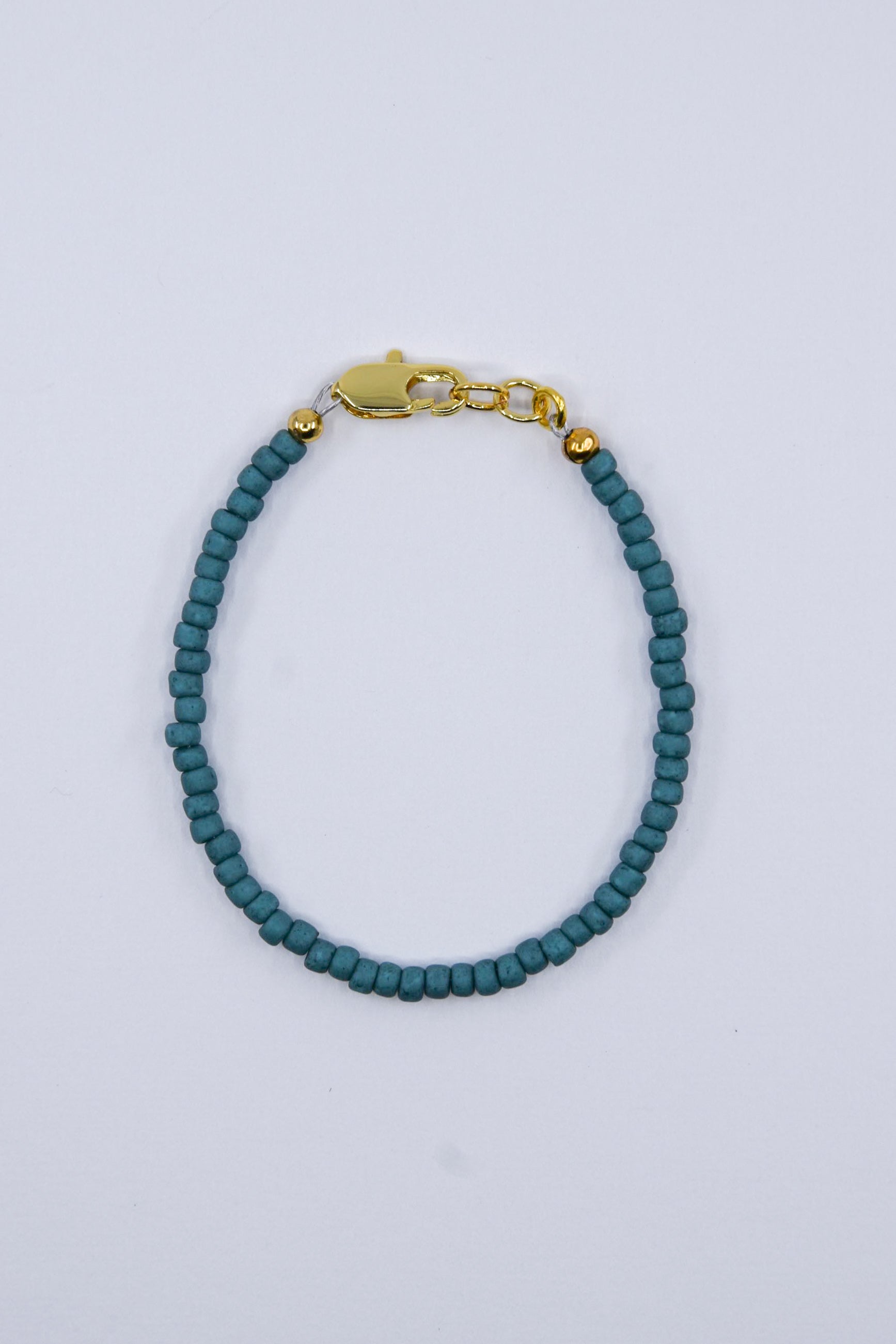 Semi Glazed Turquoise Dainty Glass