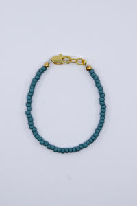 Semi Glazed Turquoise Dainty Glass