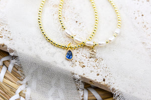 Tear Drop Birthstone Bracedlet