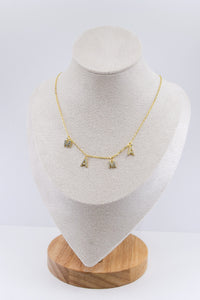 Rhinestone Mama Charm Necklace