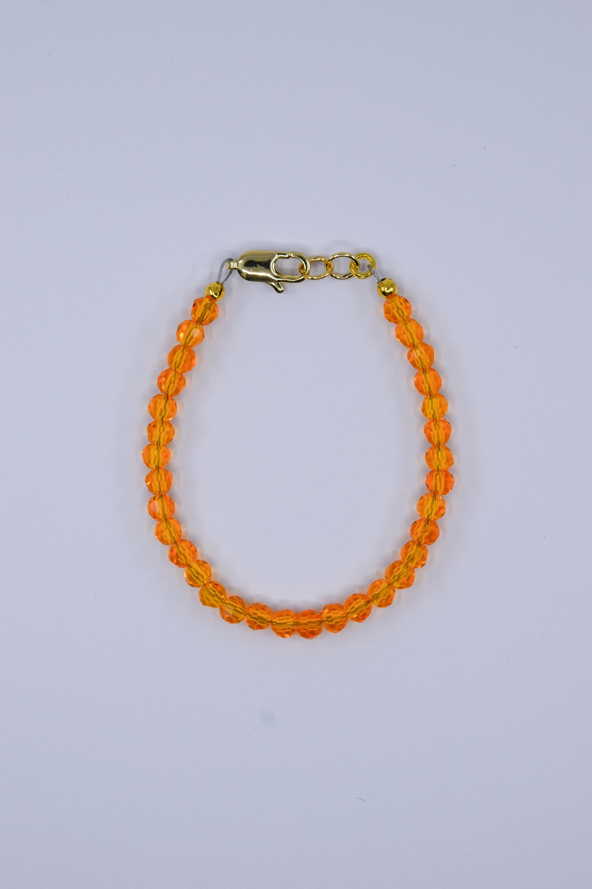 Tangerine Orange Crystal Glass